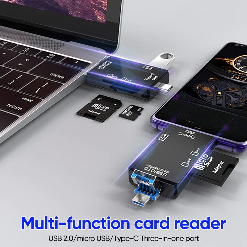 6-in-1 Smart Media Card Reader