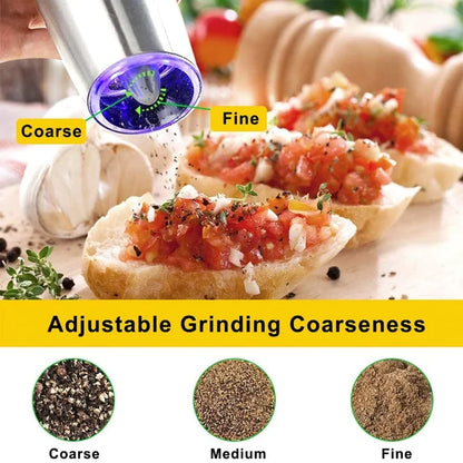 Automatic Electric Gravity Induction Salt & Pepper Grinder