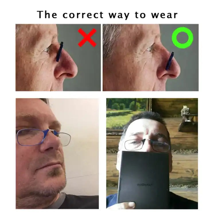 Nose Clip Reading Glasses